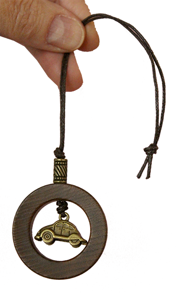  Катунчик-оберег с машинкой (оберег для автомобиля) (диаметр круга 4 см) от Горно-Алтайской мастерской Кезер